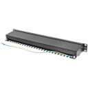 Lanberg jungiamasis pultas 24 prievadų 1U, PPS5-1024-B, 24 RJ-45, 1U, RAL 9004, CAT 5e