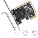 Axagon v&otilde;rgukaart PCEE-GRF 1GBE 1port, PCIe 1.1, 10/100/1000 Mbit/s, Realtek RTL8111, paigaldusraam, toiteadapter