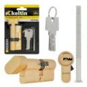 Keltin Užrakto cilindras su rankenėle K02639, 30/30G mm, 3 raktai, aliuminis, ZnAl lydinys, 25000 ciklų