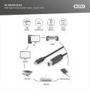 Digitus &Uuml;henduskaabel AK-300149-018-S, 1.8m, must, USB Type C isane, USB Type B isane, 3A toide