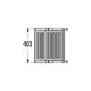 Folding step bench StepFix / steel / 2 steps / black  034410001