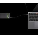 Green Cell KABGC30 USB kabelis, 1.2 m, USB C, 60 W, 480 Mbit/s, melns, 1 pc