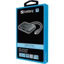Sandberg Dokstacija 136-35, 2xHDMI, 1xVGA, 1xUSB 3.0 A, USB-C PD 100W, alumīnijs, 4K/30Hz