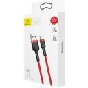 Baseus Kaabel CALKLF-A09, 50cm, 2,4A, Apple Lightning, USB 2.0, punane