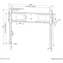 Neomounts настенный крепеж WL30-750BL18 55-98" фиксированный, с замком, быстрая установка, максимальная нагрузка 125 кг