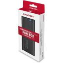 Axagon SSD korpusas EEM2-SBC M.2 SATA, 10Gb/s, USB-C 3.2 Gen 2, juodas, be varžtų, 42/60/80 mm