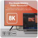 Hyper HyperDrive Next USB4 Type-C veiktspējas kabelis HD6500BKGL, 1.2 m, 240 W, 40 Gbps, 8K atbalsts, PD 3.1