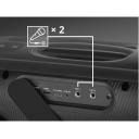 Super šventinė Party Box su karaokė vakarėliams 100W TWS Bluetooth FM USB RGB LED ekranas maitinimas iš tinklo juoda SV-022518 Sven