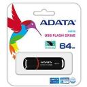 Adata USB флеш-накопитель AUV150-64G-RBK 64GB, USB Type-A, 3.2 Gen 1, черный, крышка