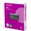 ADATA I&scaron;orinis SSD 1TB AELI-SE880-1TCGY USB Type-C, 2000 MB/s skaitymas, 2000 MB/s ra&scaron;ymo, pilkas