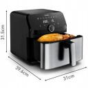 TEFAL Easy Fry Mega Air Fryer | EY855D10 | Power 1700 W | Capacity 7.5 L | Black
