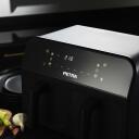 Petra Gaisa fritieris PT4750BLKVDEEU7, 2x3,7l, 1300W, elektroniskais panelis, mazgājamas daļas