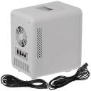 Adler Mini ledusskapis AD 8084g, 4L, 1 durvis, 38W, 220-240V, 12V, 2 plaukti, pelēks