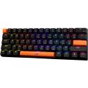 Baracuda Mehāniskā Tastatūra DOLPHIN-B-BLUE, 61 taustiņi, USB, melna, zili slēdži, apgaismojums, anti-ghosting 22 taustiņiem