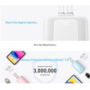 Kompakts un praktisks premium ārējais uzlādes akumulators ar 2 iebūvētiem USB-C un Lightning kabeļiem 10000 mAh 30 W balts A1680H21 Anker