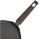 Resto Pannkoogipann 93025, 24 cm, 440 mm, 700 g, mati pruun, PFLUON, puidust k&auml;epide, induktsioonile sobiv, 1 tk
