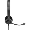 Port Connect austiņas PRO ON'R 300 912001, 32 &Omega;, 20-20k Hz, melna, trok&scaron;ņu slāpē&scaron;ana, stereo, vadu