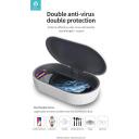 Devia Juhtmevaba laadimise desinfitseerimiskarp 120EL1050001, 10W, 99,99% desinfitseerimine, Qi juhtmevaba laadimine, 191x203x13mm