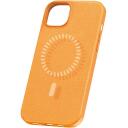 Baseus Magnetiline telefoni korpus iPhone 15 Plus P60157305713-02, oranž, N52 magnetid, PU nahk, &otilde;huke disain