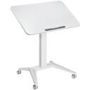 Maclean mobilais galds klēpjdatoram MC-453W, 760-1090mm, 800x520mm, 8kg, pneimatiskā augstuma regulē&scaron;ana, leņķa regulē&scaron;ana 0-30&deg;