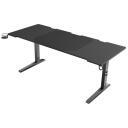 Genesis Moduārais Spēļu Galds NDS-2251, 180cm, 70-90cm, melns, MDF, kauss turētājs, austiņu turētājs, vadu pārvaldība