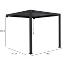 Markiis MIRADOR 3x4m, 2 postiga, 19481 HOME4YOU