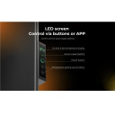 Smart premium infrared and convection heater for up to 30m² 700W 11mm tempered glass panel with Wi-Fi 110×40×4 cm black AGH0004S Aeno