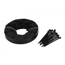 Dārza zāliena malas ekoloģiskais apmale, 10m, melns, ūdensizturīgs un elastīgs, AW60454, AWTOOLS