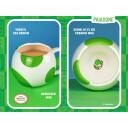 Paladone Yoshi olas formas krūze PP4911NN, 650ml, 510g, Zaļa/balta, oficiāli licencēts Nintendo produkts
