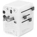 Compact travel charger with 70 W maximum power and compatibility with EU UK US AUS sockets OnTour 70 EU UK US AUS 70W White CNS-TA70W1006W CANYON