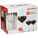 Alpina Бокалы для красного вина 2864297, 530ml, 6шт, прозрачные, стекло