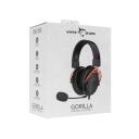 White Shark Austiņas GORILLA BLACK/RED GH-2341, 2.0, 32&Omega;, 120dB, 2m, noņemams mikrofons, 3.5mm