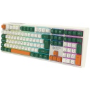 Wireless mechanical gaming keyboard 108 keys RGB 2.4 GHz + Bluetooth + USB Whisper-Quiet Brown Shadder GKW-11 White CND-SKBW11 CANYON