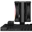 Nzxt CPU jahutus RC-TR120-B1, 120mm, 500-1800 RPM, 27.5 dB, 4 vasksoojus toru, toetab LGA1700, LGA1151, AM4, AM5