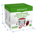 5 L Stainless steel steam juicer with setam cooker BROWIN 800505
