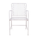 Krēsls JASMINE antīks balts metāls 40106