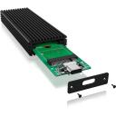 Raidsonic SDD cietā diska korpuss IB-1816M-C31, M.2, USB 3.1 (Gen 2), melns, 1 x 2280 mm, alumīnijs