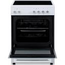 Simfer Plīts 6043SEDBB, 60cm, 60cm, 62L, A, Freestanding, Mehāniskā kontrole, Balta