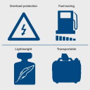 Inverterinis generatorius 2,0 kW SG2500i, SCHEPPACH, 5906226901, 2000 W, 230 V ~