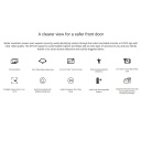 Ezviz DP2 2K CS-DP22K 3MP Juhtmevaba Uksekell Nutikas Videokaamera Süsteem LCD Ekraaniga Hõbedane