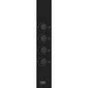 Beko HIBG64120SB plīts, 60 cm, gāze, 4 zonas, 2900 W, 1000 W, 2000 W, 2000 W, nerūsējo&scaron;ais tērauds