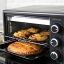 Mini electric oven 26 L 1500 W Bake&Toast 2600 Black 4Pizza with convection function and pizza stone Black 3818 Cecotec