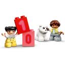 Lego DUPLO 10954 Skaičių traukinys, 23 vnt., 18m+, 10 spalvotų skaičių blokelių, stumiamas traukinys, figūrėlės