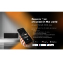 Smart premium infrared and convection heater for up to 30m² 700W 11mm tempered glass panel with Wi-Fi 110×40×4 cm black AGH0004S Aeno