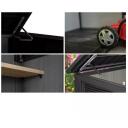 Keter Aia kuur 29213179 tamme puu toon, 190 x 109 x 132,5 cm, lukustatavad uksed, ventilatsioon