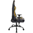 Subsonic Spēļu krēsls SA5609-BS1, 14.5kg, 53cm, 49cm, 123-133cm, dzeltena, melna, regulējams augstums, galvas atbalsts