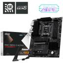 Msi Emaplaat PRO B850-S WIFI6E, AMD AM5, DDR5, 256 GB, 2.5G LAN, PCIe 5.0 M.2, 4x USB 3.2, 7.1 heli, 4x SATA III