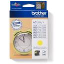 Brother Tintes kasetne LC125XLY, 1200 lappuses, dzeltena, oriģināla, augstas ražības