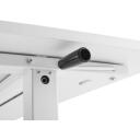 Maclean istu-seisa k&auml;sitsi reguleeritav laud ER-401W, 70-117cm, 140x60cm, 40kg, reguleeritav tugi, komplektis montaažitarvikud