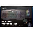 Logilink spēļu komplekts ID0185, USB, 105 taustiņi, RGB, 6 pogas, ergonomisks, saderīgs ar Windows un Mac